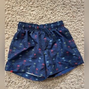 Sundek Navy Palm Tree Swim Shorts kids size 10